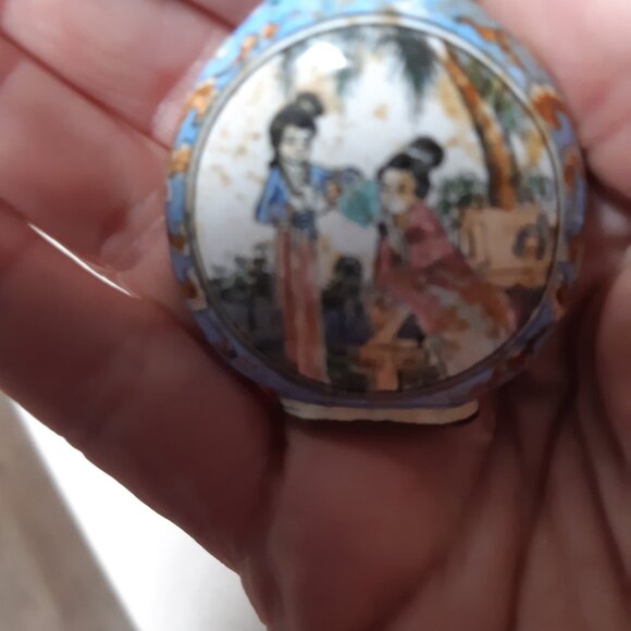 Antique Chinese Porcelain Snuff Bottle - Story Art - Picture 5 of 11